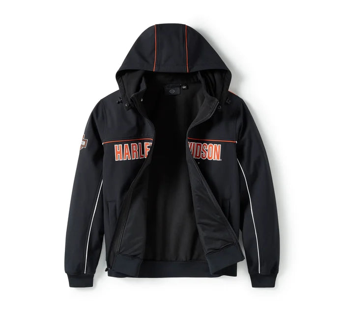 Harley-Davidson® Men's Idyll Windproof Soft Shell Jacket - Harley Black