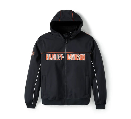 Harley-Davidson® Men's Idyll Windproof Soft Shell Jacket - Harley Black