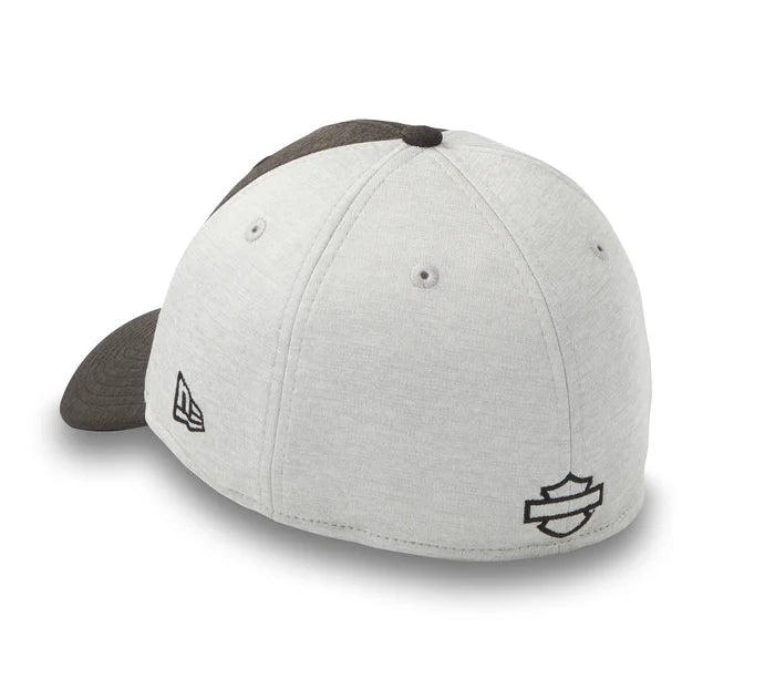 Harley-Davidson® Drop H 39THIRTY Shadowtech Heather Stretch-Fit Cap - Medium Grey Heather
