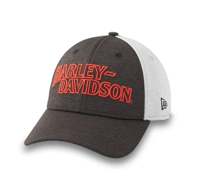 Harley-Davidson® Drop H 39THIRTY Shadowtech Heather Stretch-Fit Cap - Medium Grey Heather