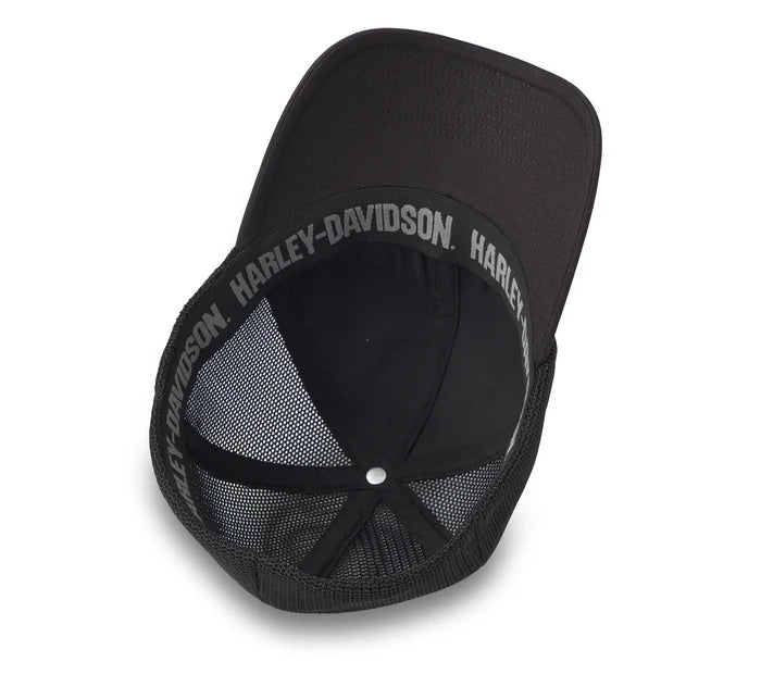 Harley-Davidson® H-D Oil Can Bar & Shield Stretch-Fit Cap - Harley Black