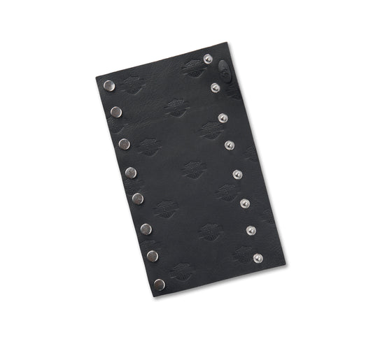 Harley-Davidson® Bar & Shield Leather Ponytail Wrap - Harley Black