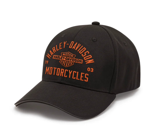 Harley-Davidson® Apex Softail Stretch Fit Baseball Hat - Harley Black