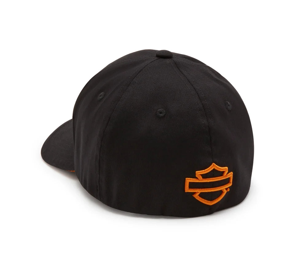 Harley-Davidson® H-D® Softail Stretch Fit Baseball Hat - Harley Black