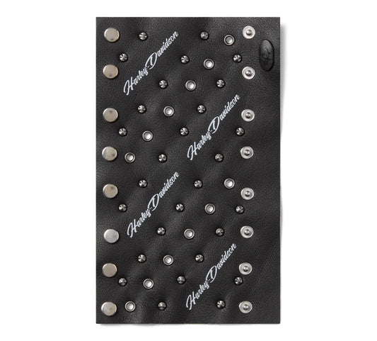 Harley-Davidson® Women's Hairpin Studded Leather Ponytail Wrap