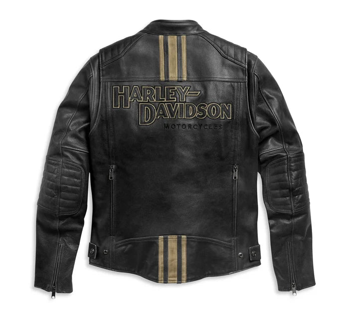 Harley-Davidson® Men’s H-D Triple Vent Passing Link II Leather Jacket