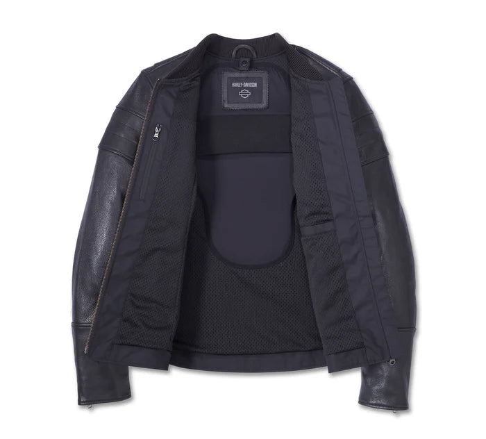 Harley-Davidson® Women's Miss Enthusiast 2.0 Leather 3-in-1 Riding Jacket