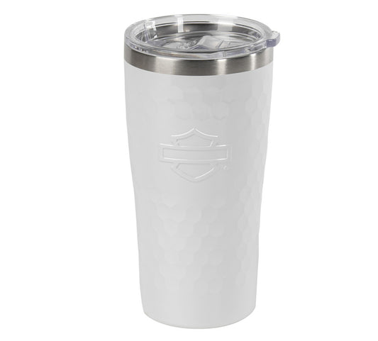 Harley-Davidson® Embossed Open Bar & Shield Stainless Steel Travel Mug