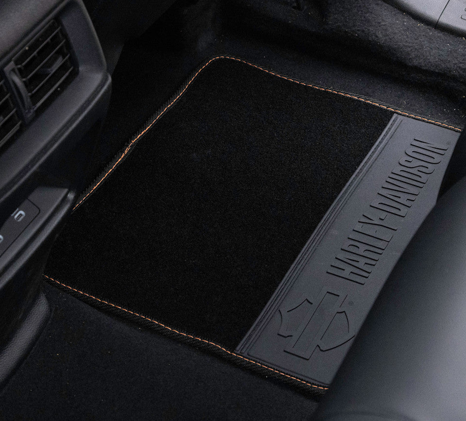 Harley-Davidson® Carpeted Floor Mat Set of 4 Pieces