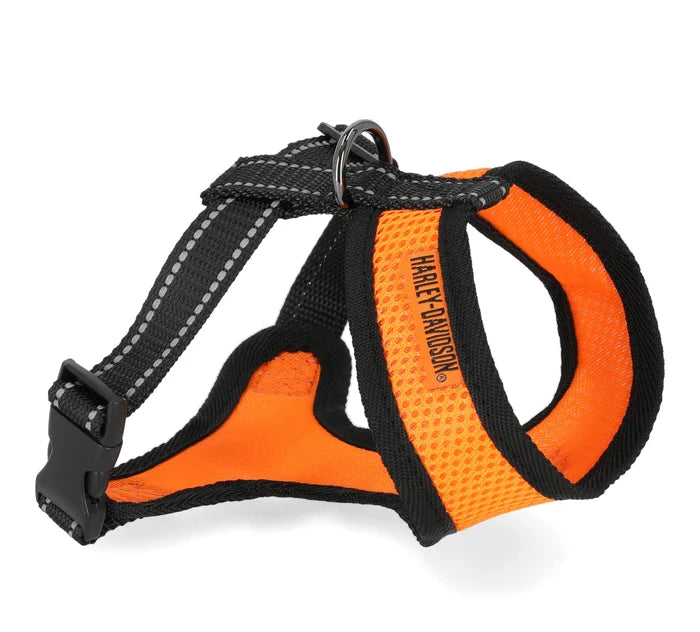 Harley-Davidson® Bar & Shield Pet Harness - Orange