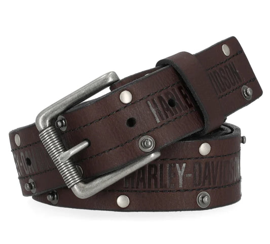 Harley-Davidson® Double Edge Rivet Belt - Black