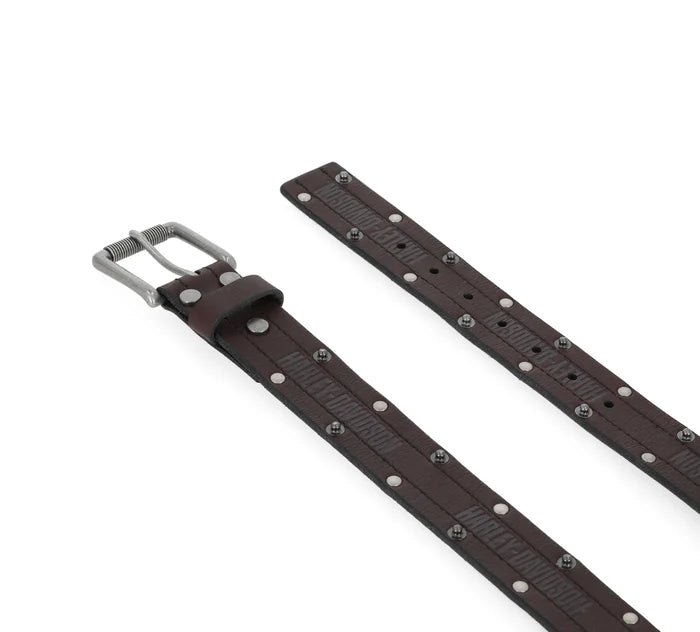 Harley-Davidson® Double Edge Rivet Belt - Black