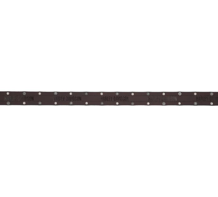 Harley-Davidson® Double Edge Rivet Belt - Black