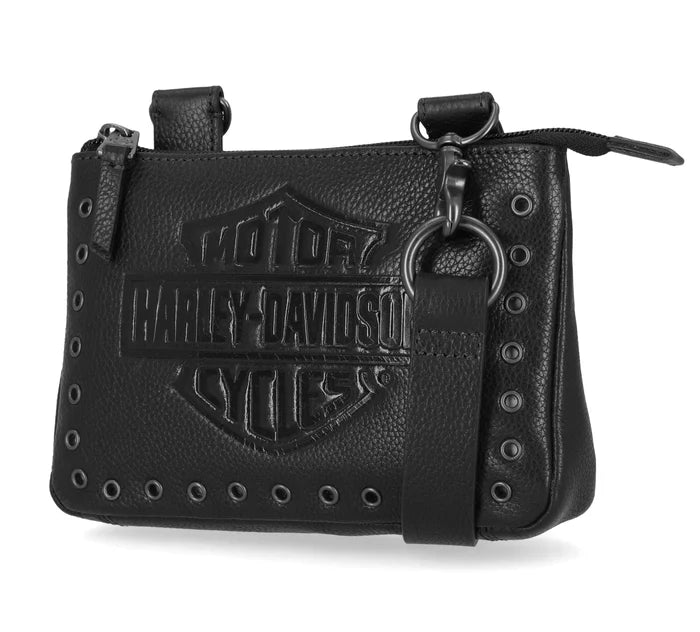 Harley-Davidson® Eyelet Hip Bag - Black