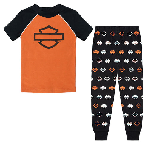 Harley-Davidson® Kids Open Bar & Shield Cotton Pajamas