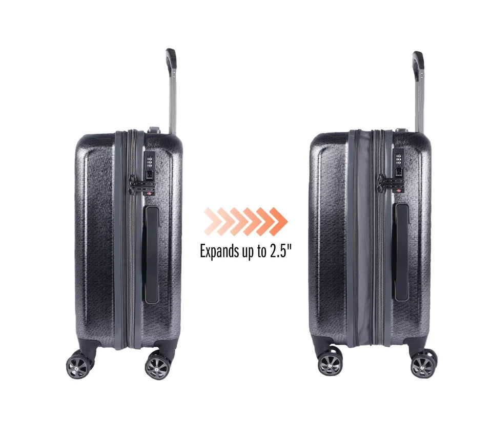 Harley-Davidson® Cruiser Hardside Luggage - 3 Piece Set - Black