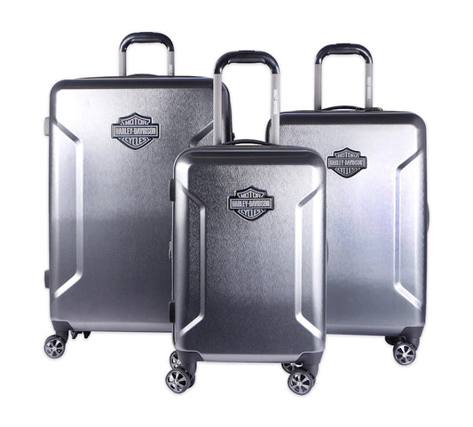 Harley-Davidson® Cruiser Hardside Luggage - 3 Piece Set - Graphite