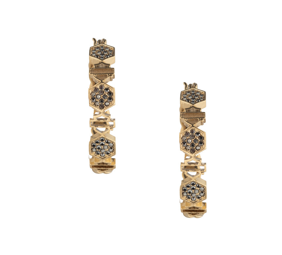 Harley-Davidson® Women's Bar & Shield Click Hoop Earrings