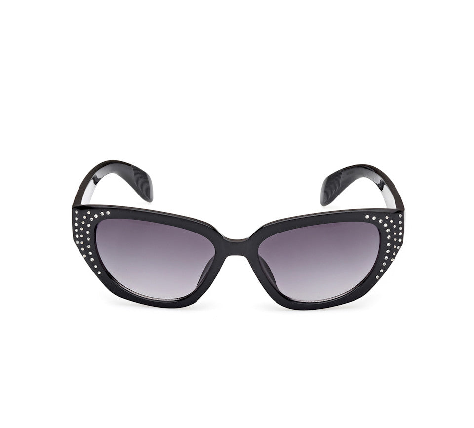 Harley-Davidson® Women's Cat Eye Sunglasses - Black Frame - Smoke Gradient Lens