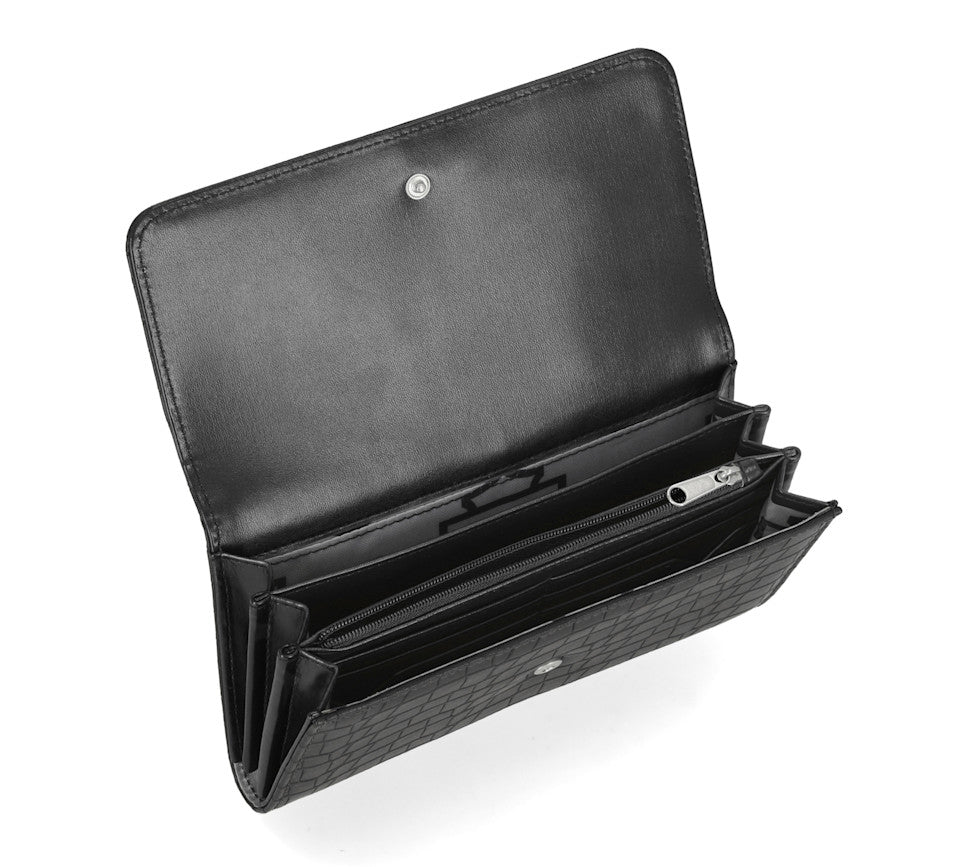 Harley-Davidson® Croco Clutch Wallet - Black