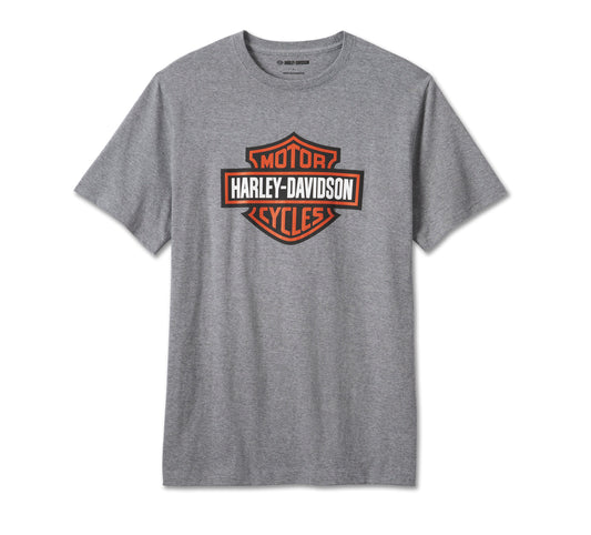 Harley-Davidson® Men's Bar & Shield Tee - Medium Heather Grey