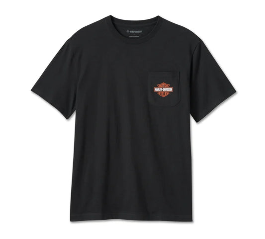 Harley-Davidson® Men's Bar & Shield Pocket Tee - Black Beauty