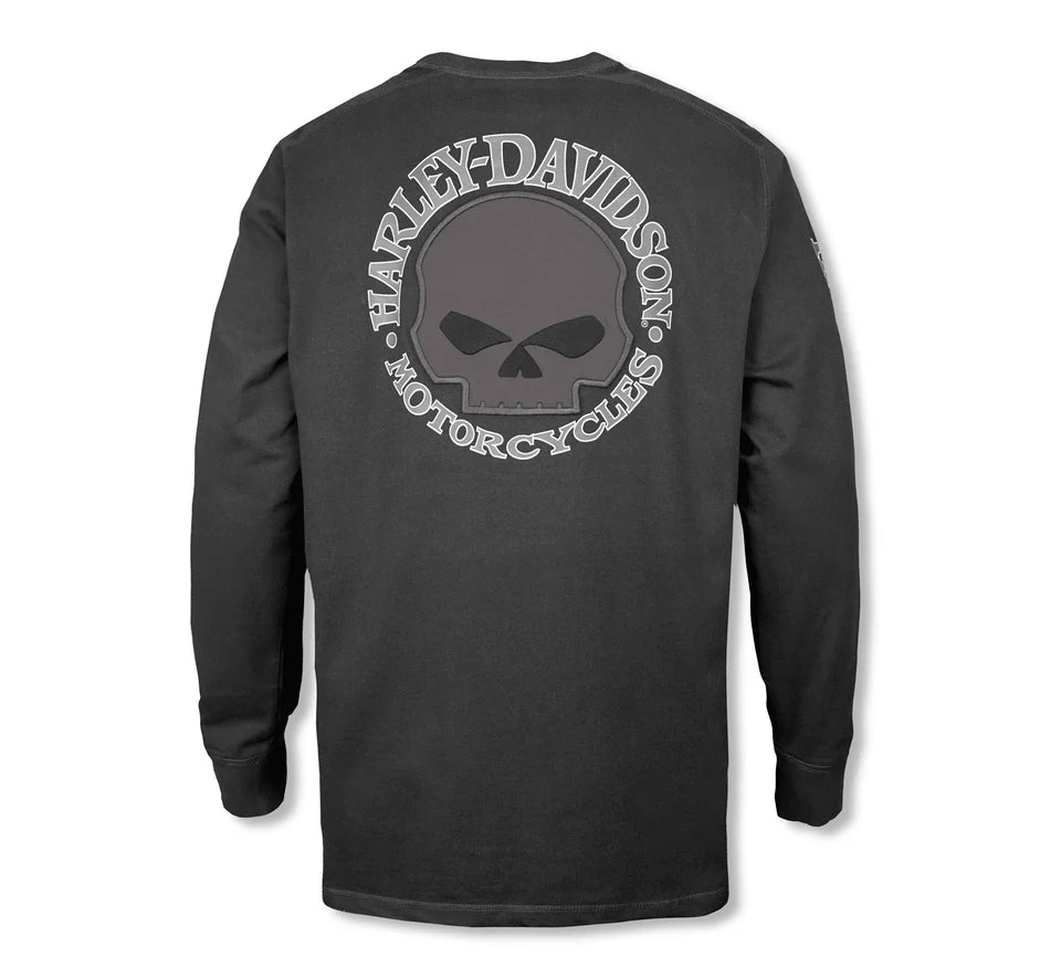 Harley-Davidson® Willie G ™ Skull Long Sleeve Tee - Harley Black
