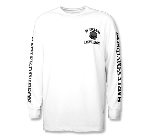 Harley-Davidson® Willie G ™ Skull Long Sleeve Tee - White