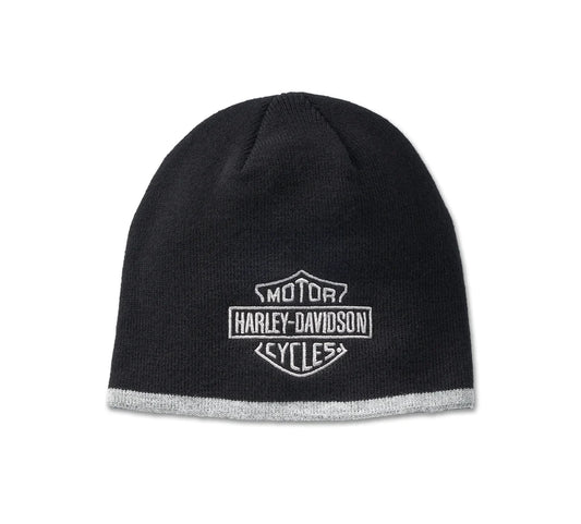 Harley-Davidson® Bar & Shield Knit Beanie - Black Beauty