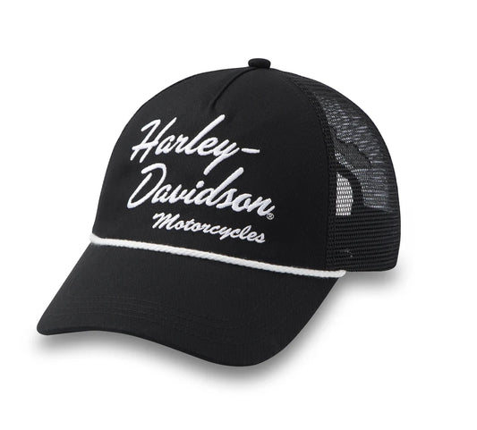 Harley-Davidson® Women's Harley-Davidson Script Trucker Cap - Harley Black