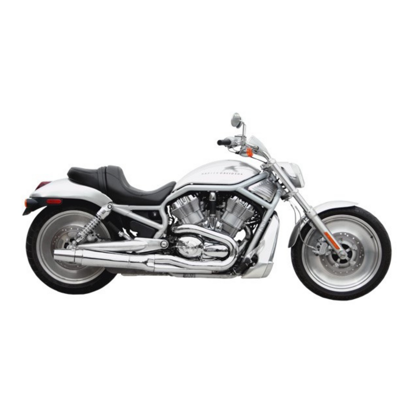 Thunderheader Slip Ons - BLACK - Fit V-Rod models 2002-2008