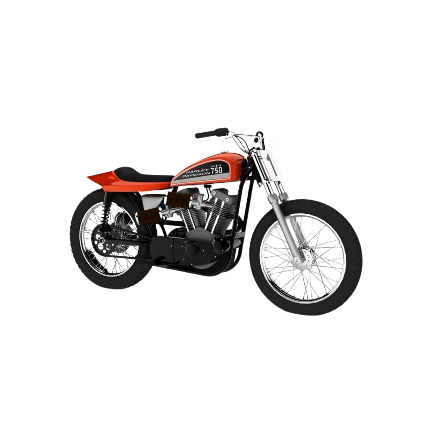Harley-Davidson® 1:18 Motorcycle -  XR750 - Red/Black