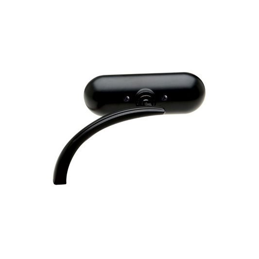 Arlen Ness - Mini Oval Mirror - Black - Left