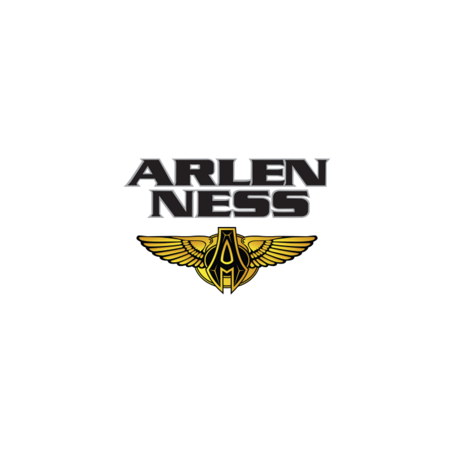 Arlen Ness - Mini Oval Mirror - Black - Left