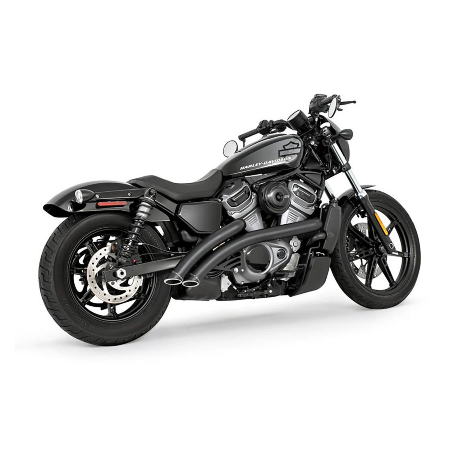 Freedom Performance - Radical Radius Exhaust – Black With Black End Caps. Fits Nightster 975 2022up.