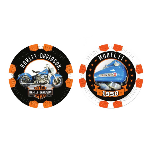 Harley-Davidson® Vintage Series 11 - 1950 Model FL Collectible Poker Chips
