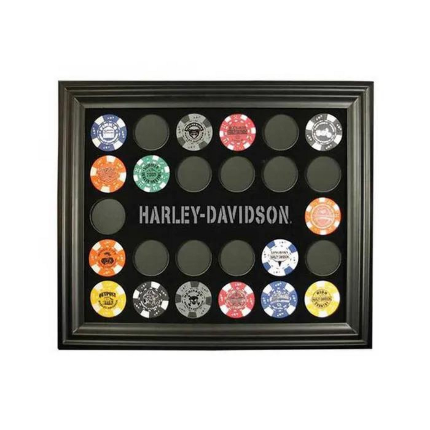 Harley-Davidson® 26 Poker Chip Frame