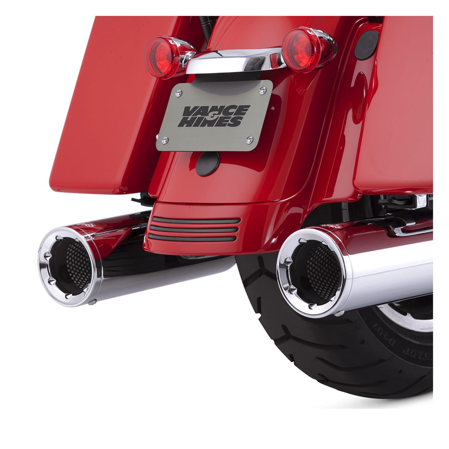 Vance & Hines Hi-Output Slip-ons Dresser Chrome Touring 95-16