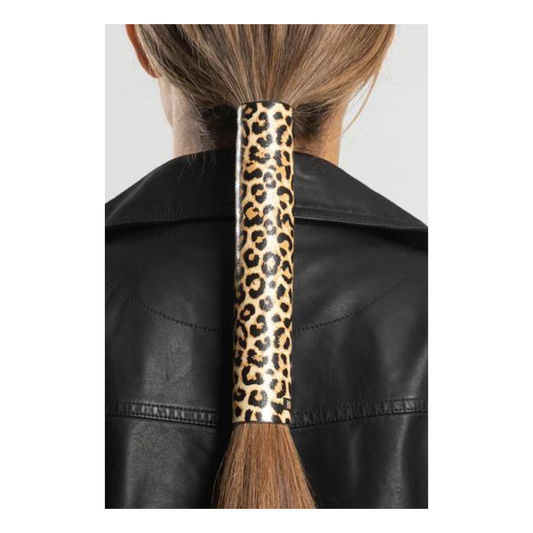 Hair Glove® 8" Leopard Print Ponytail Hair Wrap