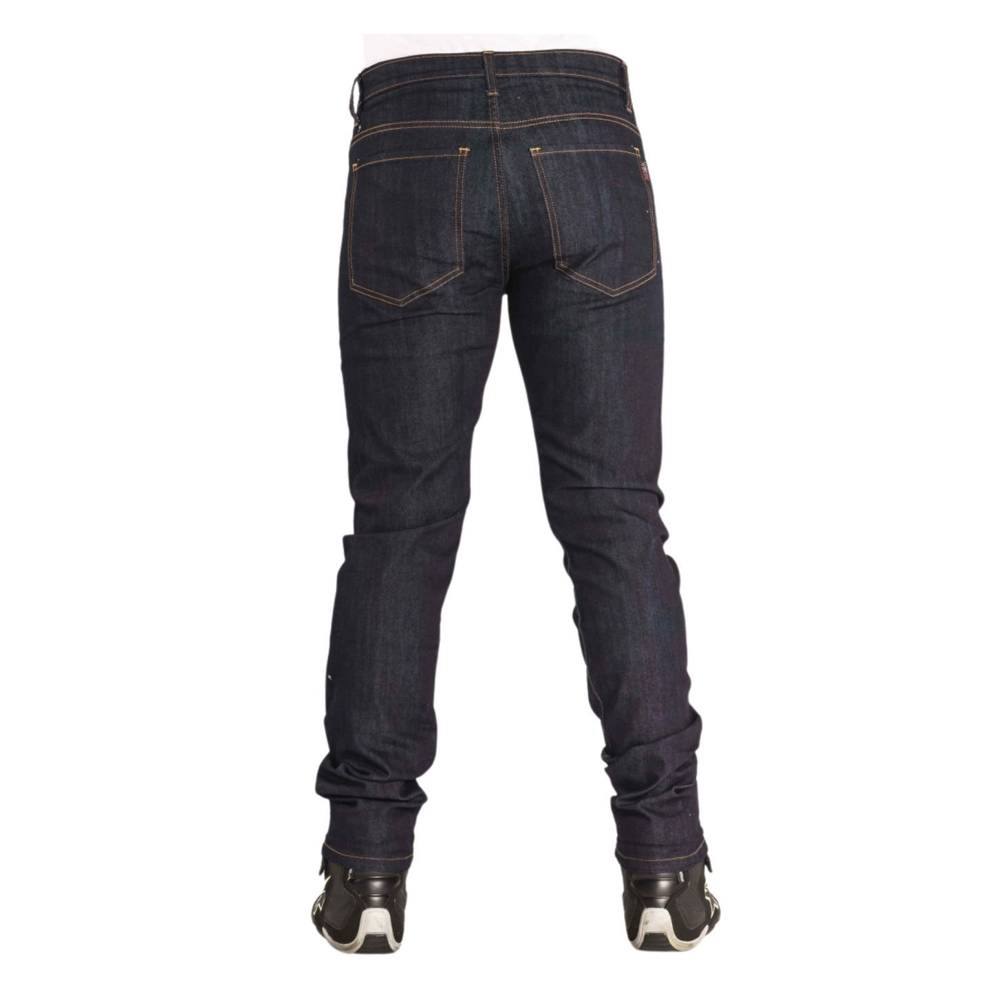 TKD Jeans - Men's Kevlar Lined Archie Stretch Slim Skinny Leg Blue Combo