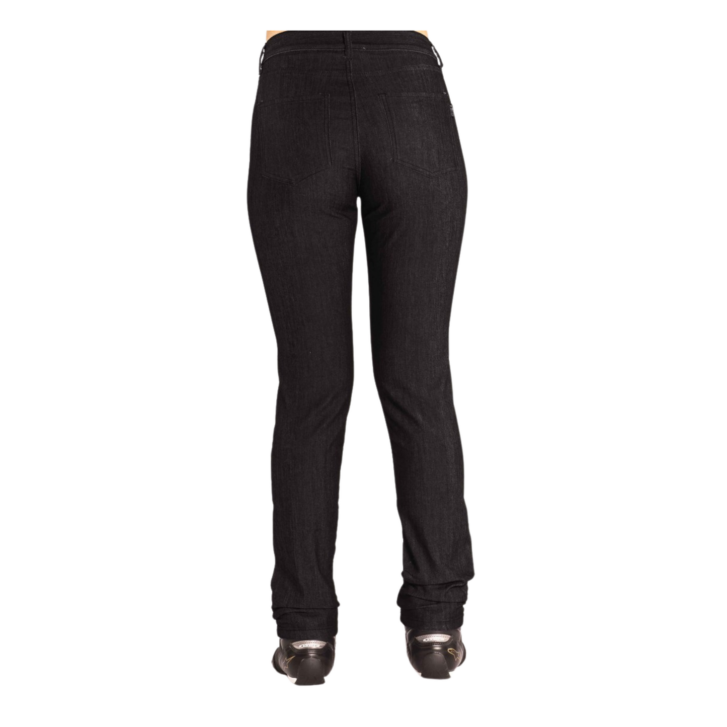 TKD Jeans - Women's Kevlar Lined Amber H/Rise Stretch Slim Black