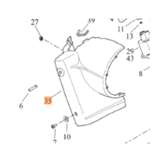 Harley-Davidson® Right Side Nacelle - Vivid Black