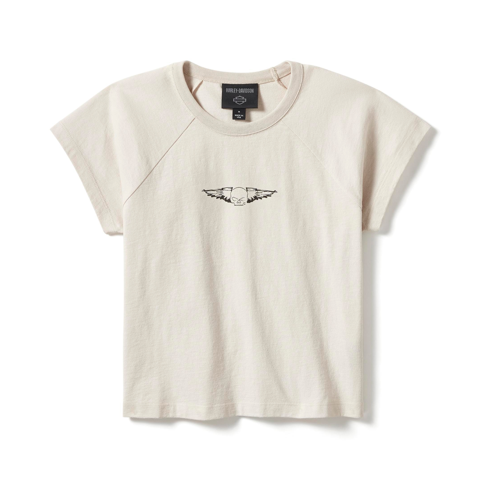 ★HARLEY-DAVIDSON COLLECTIONS★SILVER WING TEE HDMC Silver Wing Standard T-Shirt - Natural Canvas | Harley
