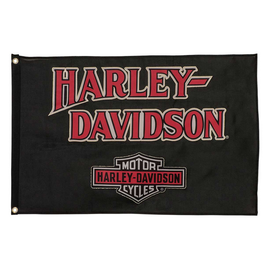Harley-Davidson® Weather-Resistant H-D Nostalgic Bar & Shield Flag – Small