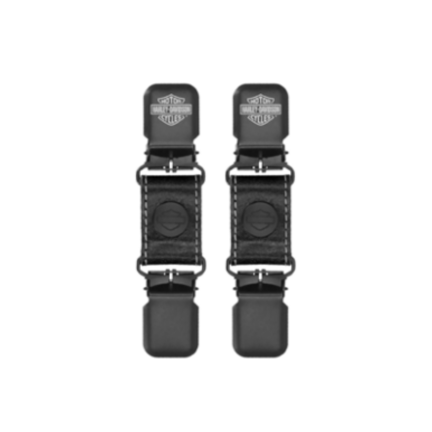 Harley-Davidson® Leather Boot Clips - Black