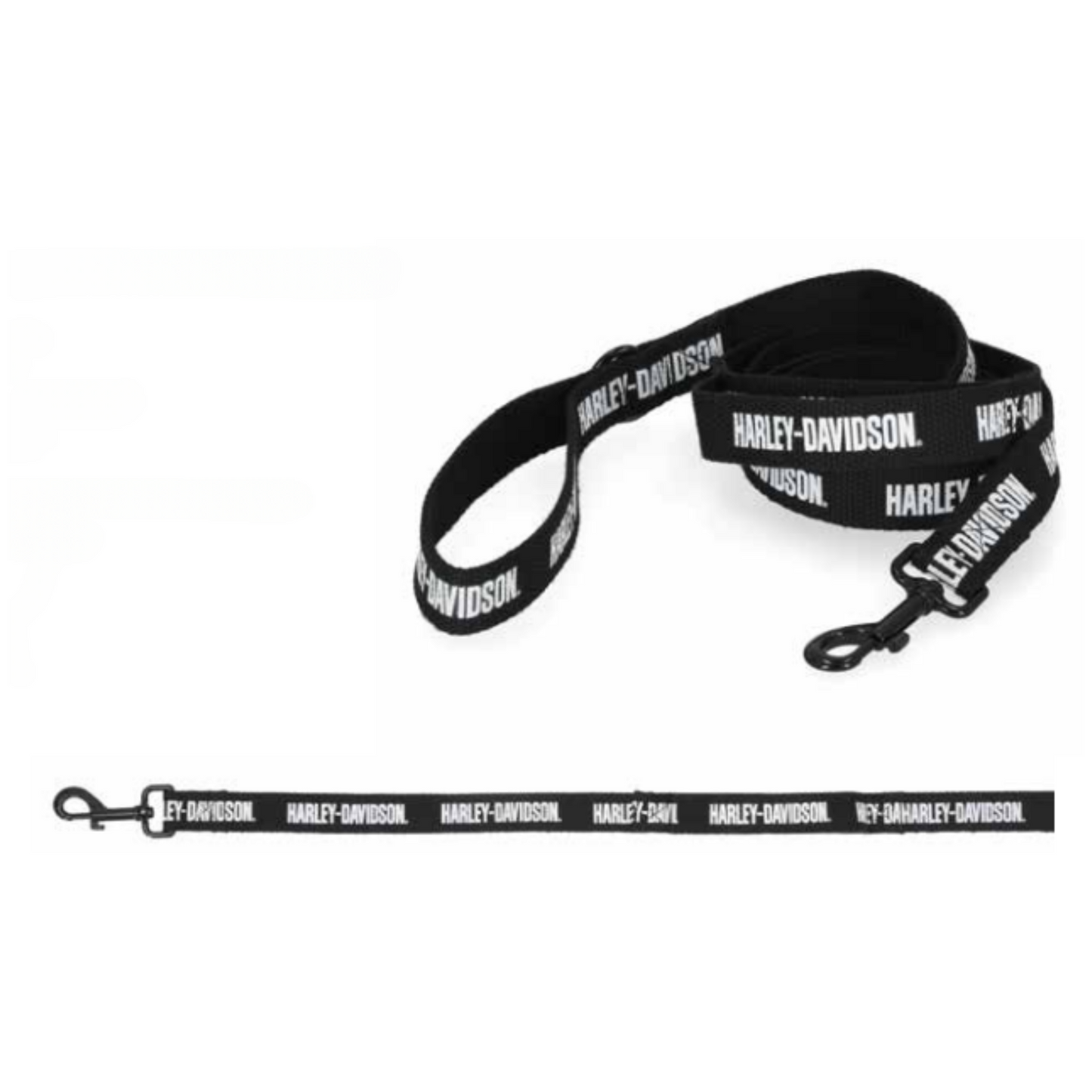 Harley-Davidson® Text Pet Leash - Black
