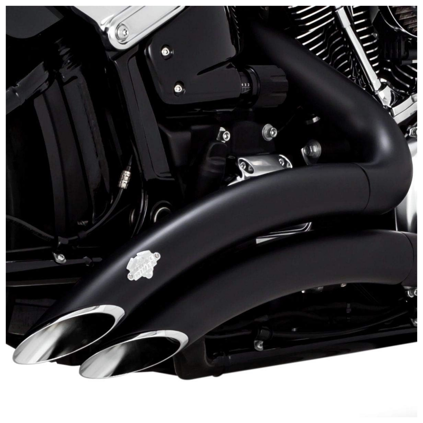 Vance & Hines Big Radius 2-2 PCX - Black - '18-'24 Fat Boy and Breakout