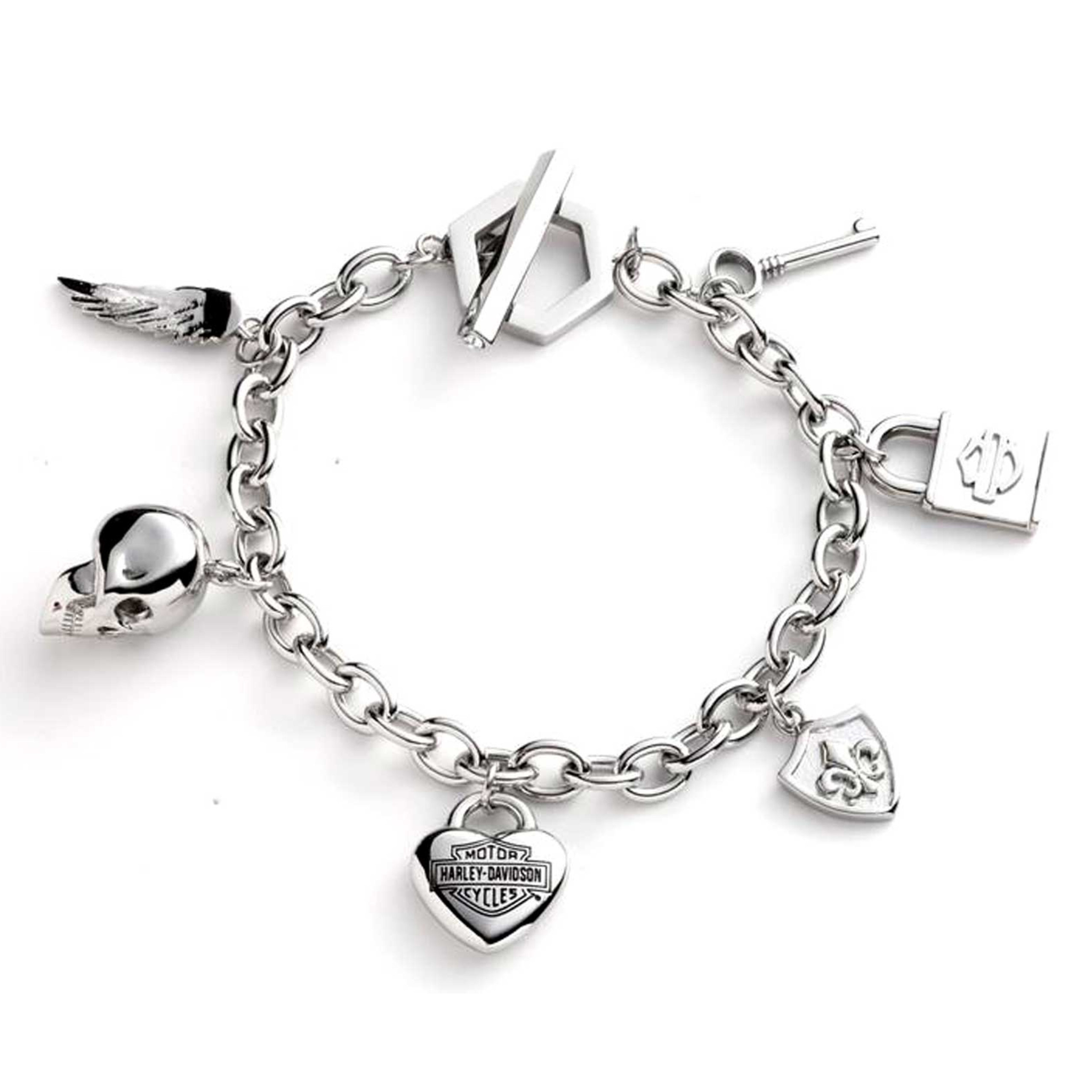 Harley-Davidson® Women's 7.5 in. Logo & Motif Charm Toggle