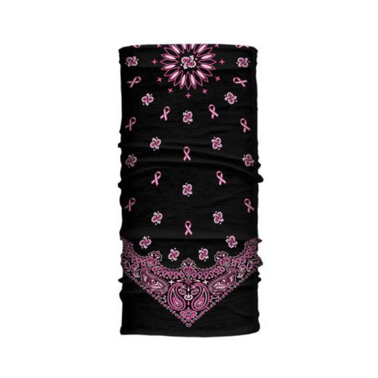 Hair Glove® Pink Ribbon Paisley Light Weight EZ Tube