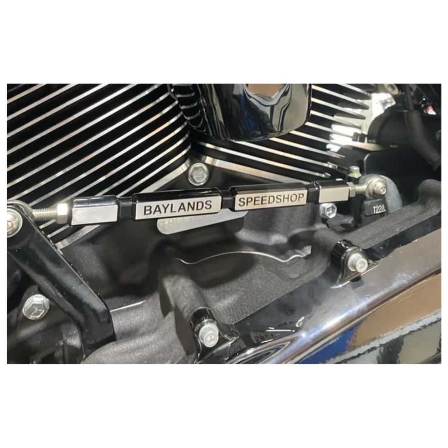 Baylands Speedshop Adjustable Shift Linkage – Touring – Gloss Black